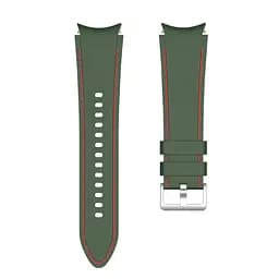 Браслет RLine для Samsung Galaxy Watch 4 - зелено-червоний ширина кріплення 20мм силікон Watchbands (W44-2WB52399204) - мініатюра 5