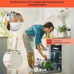 Витяжка Klarstein Royal Flush Eco Downdraft 90 см 576 м³/год A+ (10034301) - мініатюра 4