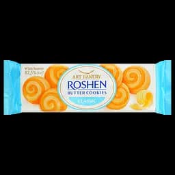 Печиво здобне Roshen Butter Cookies класичне з маслом 140 г                                                                                              