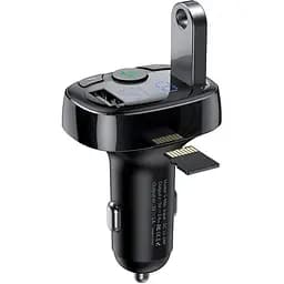 Автомобільний зарядний пристрій Baseus FM Launcher S-09 Standart Edition 2.4A 2USB black (CCMT000001) - мініатюра 5