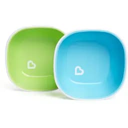 Набор мисок Munchkin Splash Bowls, зеленый с голубым, 2 шт. (46725.01)