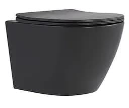 Унитаз подвесной Qtap Robin Ultra Quiet, с сиденьем Slim Duroplast/Soft-close/Quick relase QT13332381АSAN