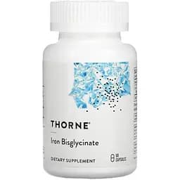 Железо Thorne Iron Bisglycinate, 60 капсул