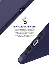 Силиконовый чехол с MagSafe для Apple iPhone 14 Plus, ICON2 MagCase, фиолетовый, противоударный, панель с мягкой подкладкой, защита всего корпуса, поддержка беспроводной зарядки, совместим с защитными стеклами и пленками, ArmorStandart (ARM68395) - мініатюра 4
