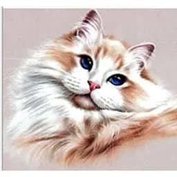 Картини за номерами Алмазна мозаїка зі стразами на підрамнику "Пухнаста радість" 30*30 см (ME21347)