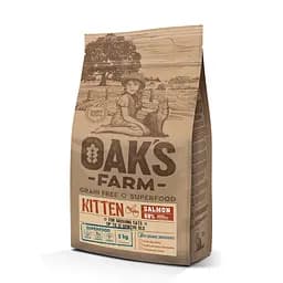 Сухий беззерновий корм для кошенят до 12 місяців із лососем Grain Free Salmon Kitten 2 kg