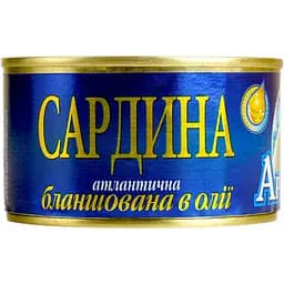 Сардина атлантическая Арктика No5 бланшированная в масле 240 г