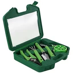 Портативный набор садовых инструментов Bergamo Gardenia 5 в 1 в кейсе зеленый (1750T-4)
