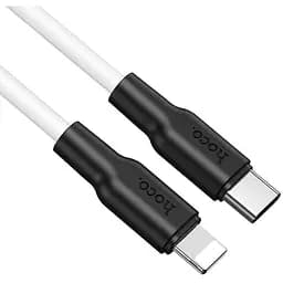 Кабель Hoco X21 Plus Silicone PD зарядный кабель для Lightning 1 м Черный Белый