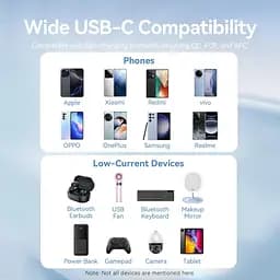 Кабель Vention USB 2.0 A Male to C Male 3A Cable 1M Black Flexible PVC Type (CWABF) - мініатюра 2
