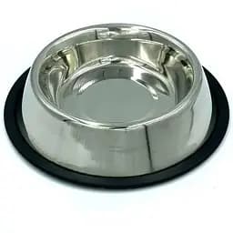 Миска для собак Lucky Star нековзна 11 см 150 мл срібляста (SWT 2301-1)