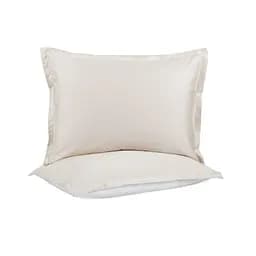 Наволочки з вушками сатин 50 х 70 см Lotus Home - Florida бежевий, 2 шт. (svt-2000022353090)