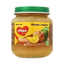 Фруктовое пюре Milupa Яблоко и персик, 125 г