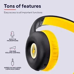 Навушники Trust On-ear Nouna Kids Wireless Mic чорні - мініатюра 5