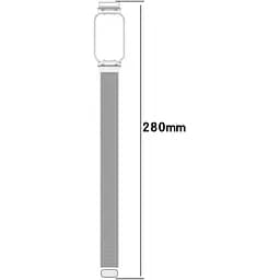 Ремінець DK CDK Metal Milanese Loop Magnetic для Xiaomi Mi Band 8 Active (016244) (silver) - мініатюра 5