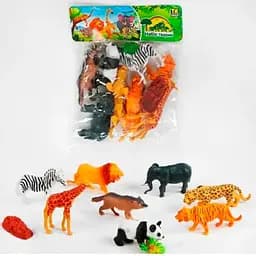 Набір іграшкових диких тварин сафарі