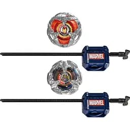 Игрушка-волчок Hasbro Beyblade X Marvel с пусковым устройством Iron Man 4-80B vs Thanos 4-60P (G0278_G0287)