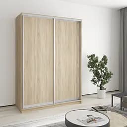 Шафа-купе дводверна MebelStar Стандарт AL 2ДСП 150x45x210 см Дуб сонома (MBS-2266)
