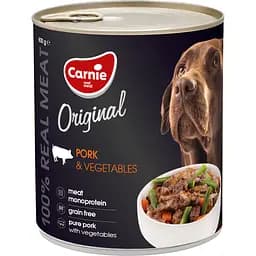 Уцінка. Вологий корм для собак Carnie Original Mono Protein Свинина з овочами 800 г 