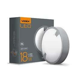Led світильник Videx IP65 круглий 18 Вт 5000 K сірий (VL-BH12R-185) - мініатюра 3
