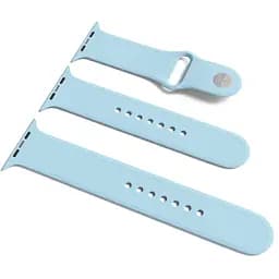 Силиконовый ремешок для Apple Watch Sport Band 42(ser.1-3)/44/45/46/49mm (S/M&M/L) 3pcs Голубой / Lilac Blue