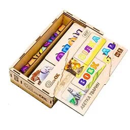 Развивающая деревянная игрушка-пазл Азбука животных PuzzleOK Puz-91768