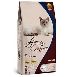 Сухой корм для больших кошек How Meow Adult Cat с курицей 15 кг
