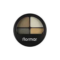 Палетка тіней для повік Flormar Quartet Eye Shadow, відтінок 403 (Green Garden), 12 г (8000019545076)