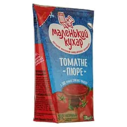 Пюре томатне Маленький кухар 650 г (5 шт. х 130 г) - мініатюра 3