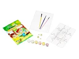 Деревяний пазл-розмальовка Собачка, Puzzleоk (А5) - мініатюра 4