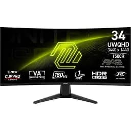 Монітор 34" MSI MAG 346CQ Curved UWQHD VA 180Hz (9S6-3DD71M-001)