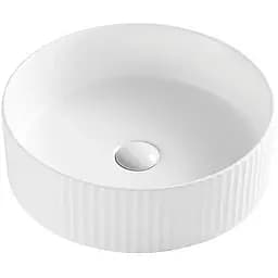 Умивальник накладний керамічний Mixxus Premium Wave-0101 400x400x125 мм MP6491, Білий