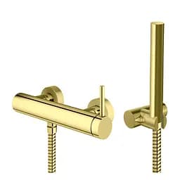 Змішувач для душу Kohlman Axel gold настінний KPL-QW120AGD, Золотий