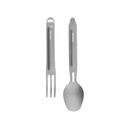 Туристичний набір ложка-виделка Nextool Titanium Tableware Set, титан - мініатюра 4