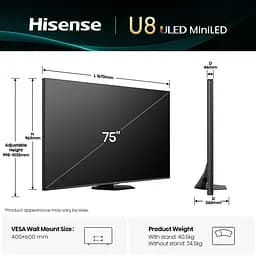 LED-телевізор Hisense 75U8Q (7134196) - мініатюра 5