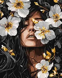 Набір для розпису по номерах Пелюсткова музика, 40x50 см