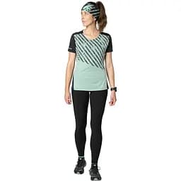 Футболка жіноча Dynafit Alpine 2 W S/S Tee L Чорний-Зелений - мініатюра 2