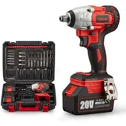 Аккумуляторный беспроводной ударный гайковерт TEENO 3799-2 красный