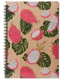 Блокнот Kiri sketch Драгон Фрукт із модифікованої деревини  12202-KR формат А5 на пружині   