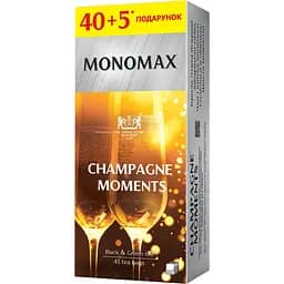 Уцінка. Чай чорний та зелений Monomax Champagne Moment в пакетиках 67.5 г (45 шт. х 1.5 г)  - мініатюра 1