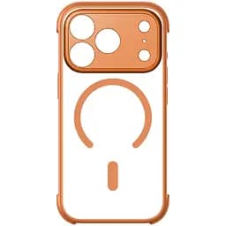 Чохол iPhone 17 Pro Momax CaseForm Air Magnetic Case with MagSafe - Прозорий, Solar Orange (MAAP25MM)