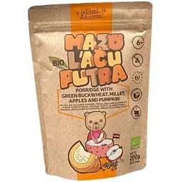 Каша органічна Mazo Lacu Гречано-пшоняна з яблуком та гарбузом з 6 місяців 200 г