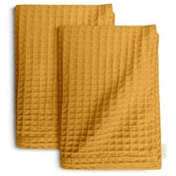 Рушники вафельні Cosas Greek Waffle Curcuma CS1 2 шт., 75x95 см/75x130 см, гірчичні