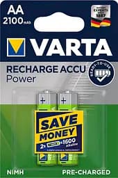 Акумулятор Varta RECHARGEABLE ACCU AA 2100mAh BLI 2 NI-MH R6 - мініатюра 3