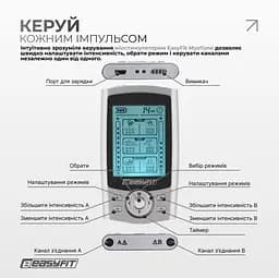 Міостимулятор EasyFit MyoTone імпульсний масажер для м'язів (EF-2307s) - мініатюра 4