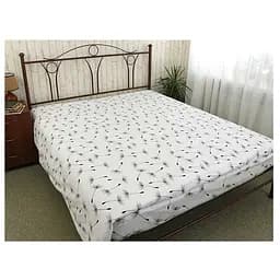 Простыня Руно Fly white бязь набивная 215х143 см белая (71.114Б_Fly white)