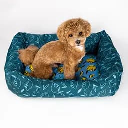 Лежак Barksi Home Лимони прямокутний M 40x60 см синій - мініатюра 5