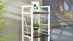 Етажерка 4/34 Ferrum-decor Серії Коннект 120x34x28 білий ДСП Венге 16мм (FRD-105525) - мініатюра 2