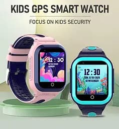 Дитячий розумний смарт годинник D7 з сім картою, GPS, функцією прослуховування, кнопкою SOS та акумулятором 1000 мАг До 7 днів роботи Чорний - мініатюра 2