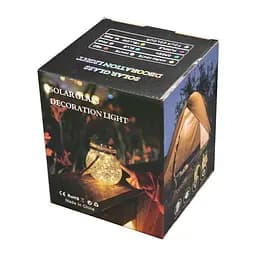 LED-світильник Нічник садовий скляний з сонячною батареєю 30LED Wharm White RGB - мініатюра 4